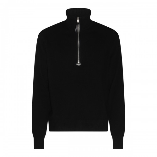 BLACK WOOL KNITWEAR