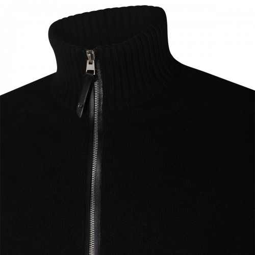 BLACK WOOL KNITWEAR