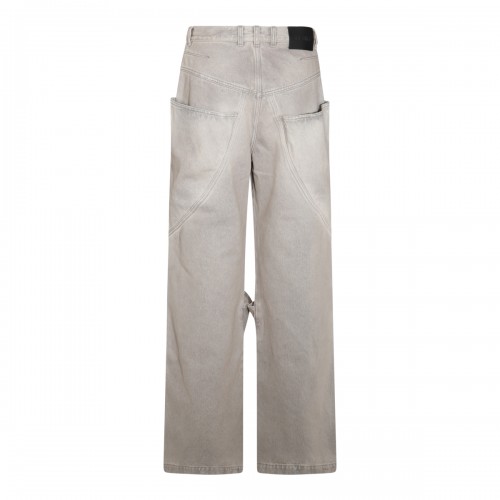 GREY COTTON DENIM JEANS 2