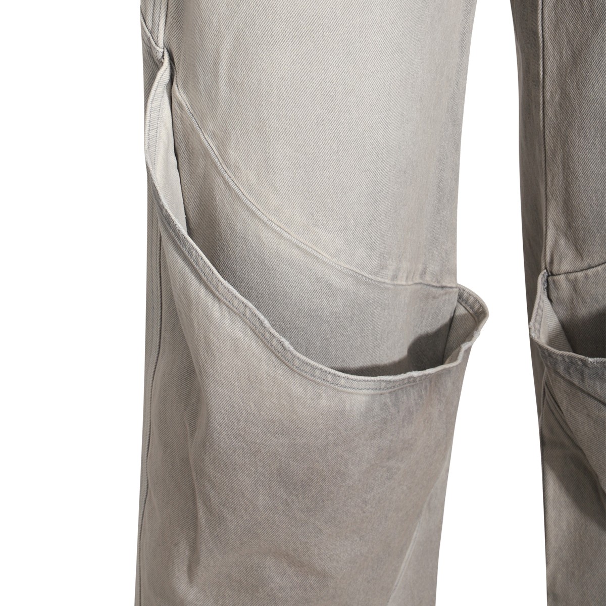 GREY COTTON DENIM JEANS GREY COTTON DENIM JEANS