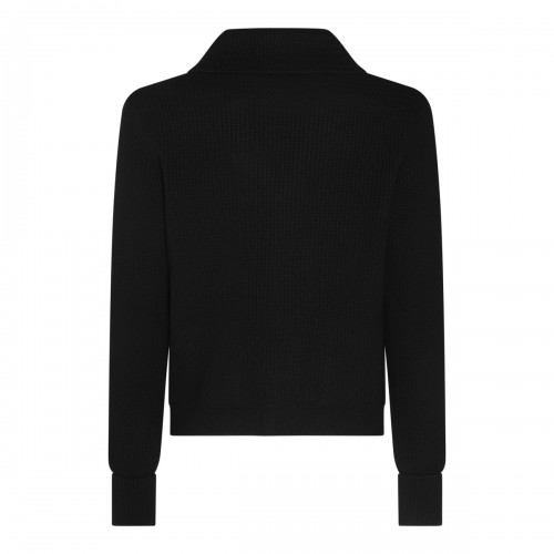 BLACK WOOL KNITWEAR