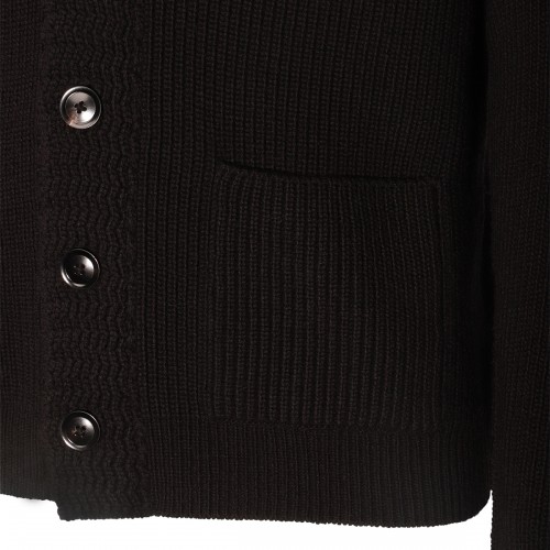 BLACK WOOL KNITWEAR