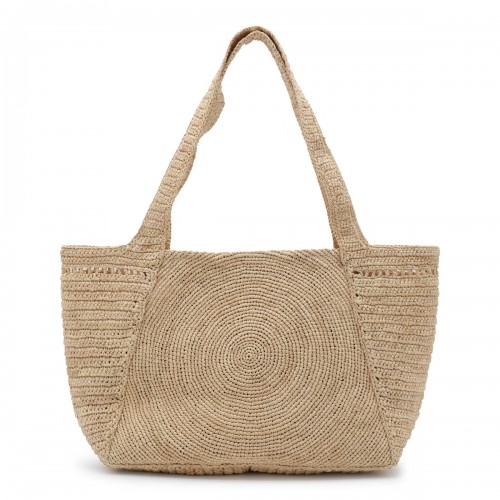 NATURAL RAFFIA TOTE BAG