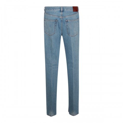 BLUE COTTON DENIM JEANS 2