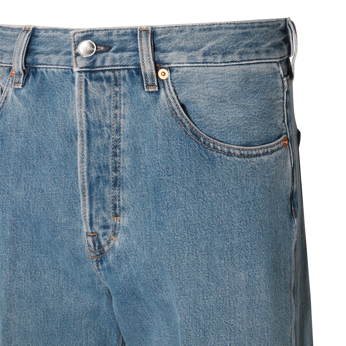 BLUE COTTON DENIM JEANS BLUE COTTON DENIM JEANS