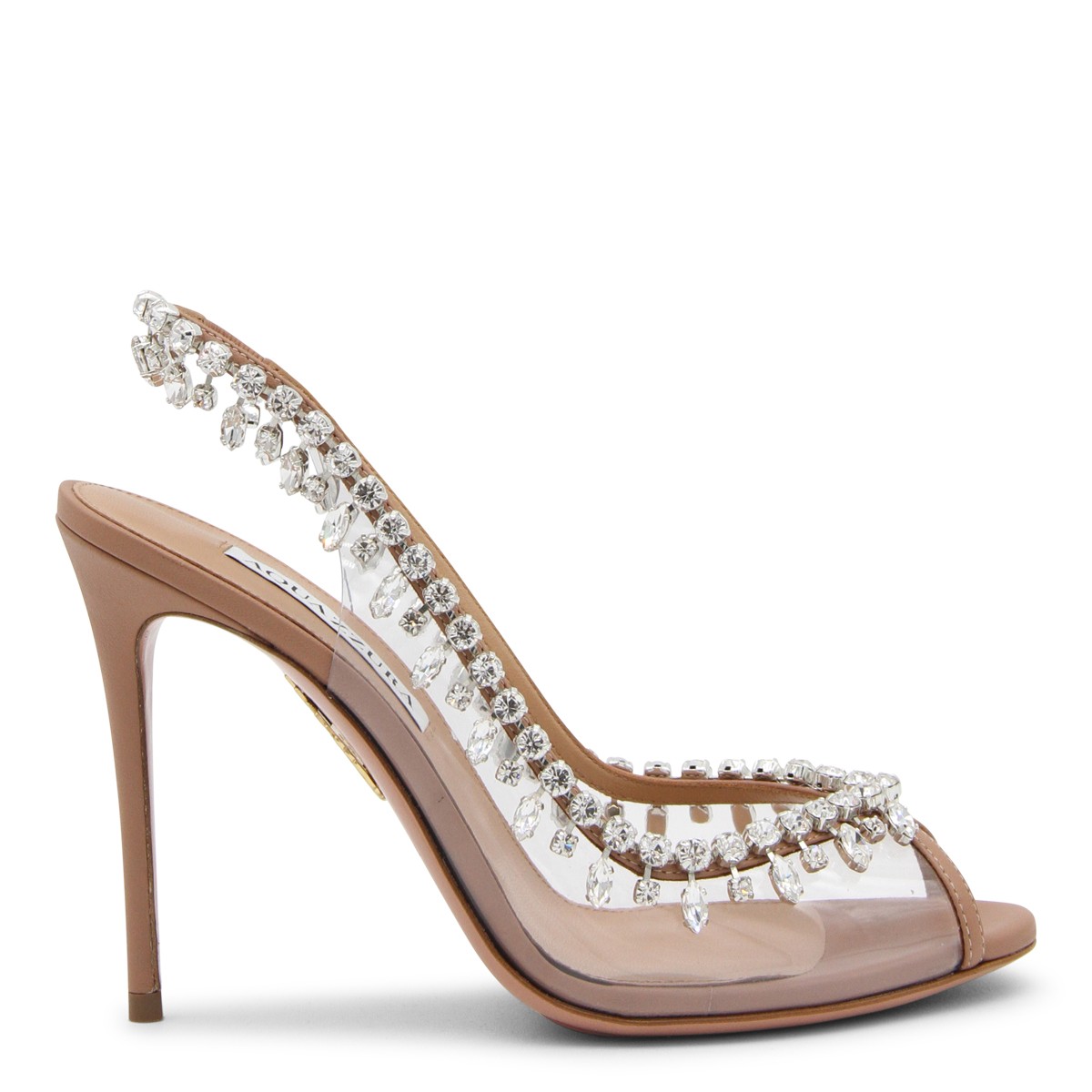 POWDER PINK LEATHER TEMPTATION SANDALS