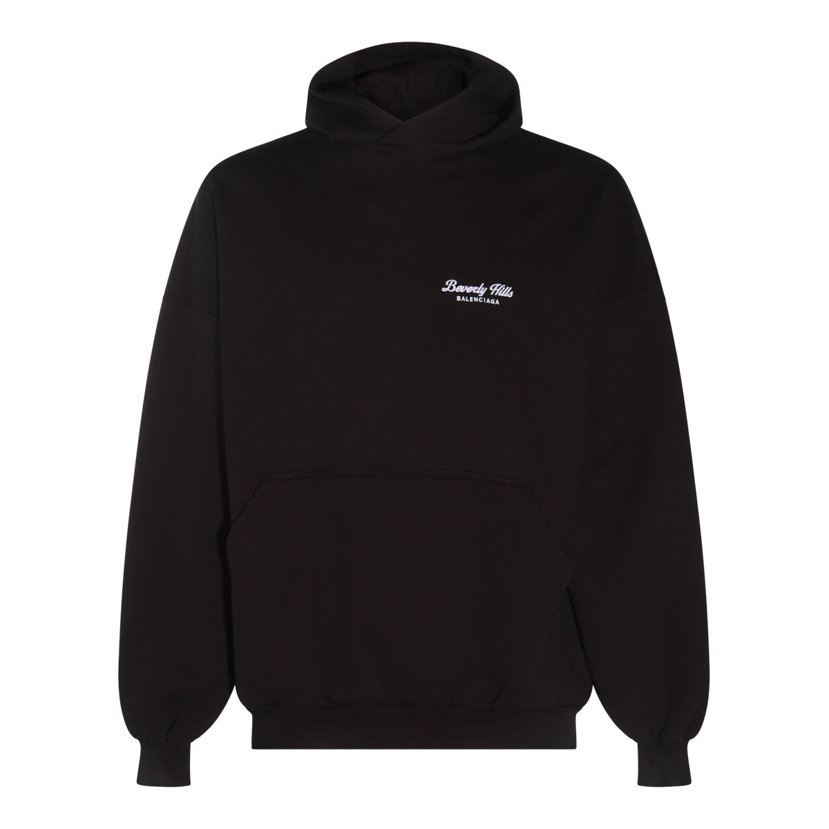 BLACK COTTON SWEATSHIRT