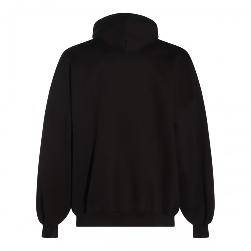 BLACK COTTON SWEATSHIRT