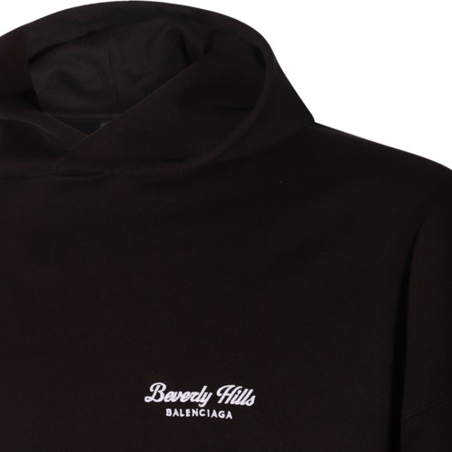 BLACK COTTON SWEATSHIRT