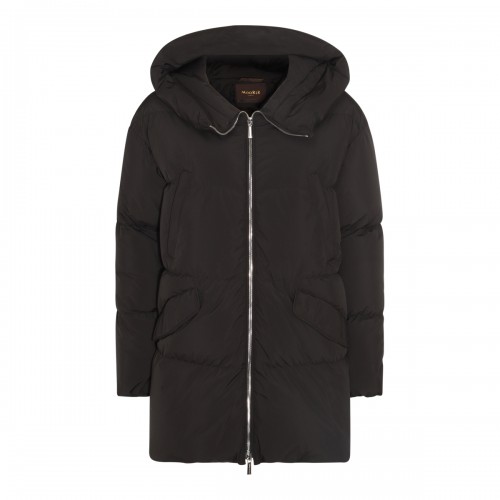 BLACK WOOL CALLIOPE DOWN JACKET