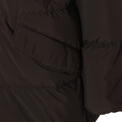 BLACK WOOL CALLIOPE DOWN JACKET