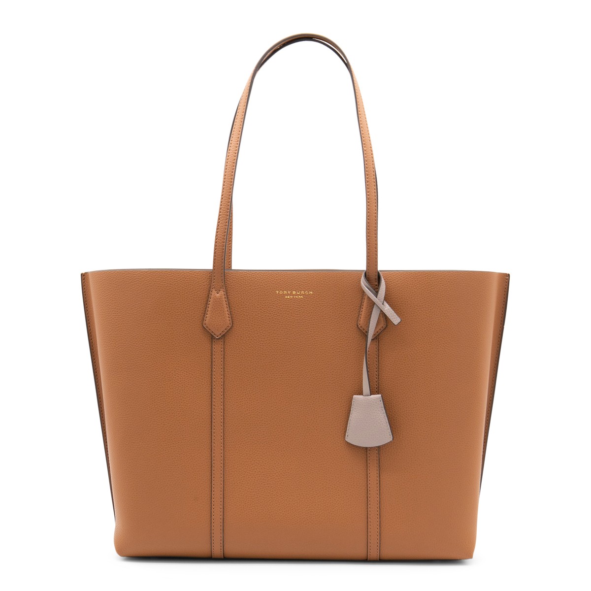 LIGHT AMBER LEATHER PERRY TOTE BAG