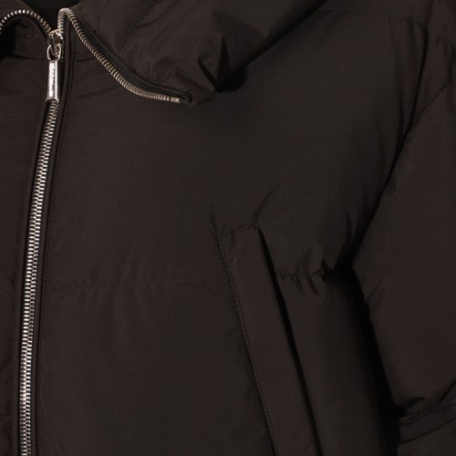 BLACK WOOL CALLIOPE DOWN JACKET