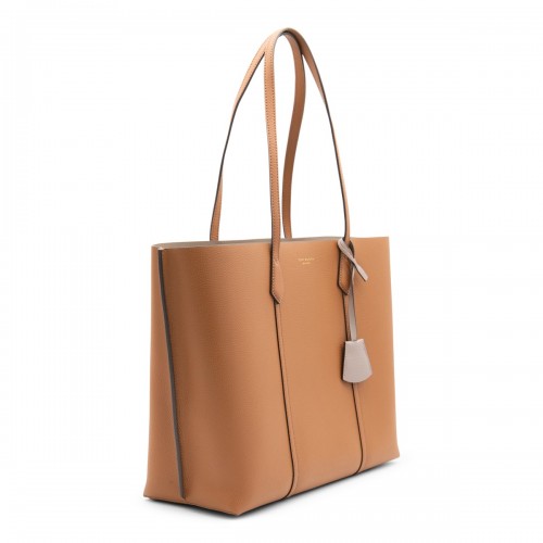 LIGHT AMBER LEATHER PERRY TOTE BAG