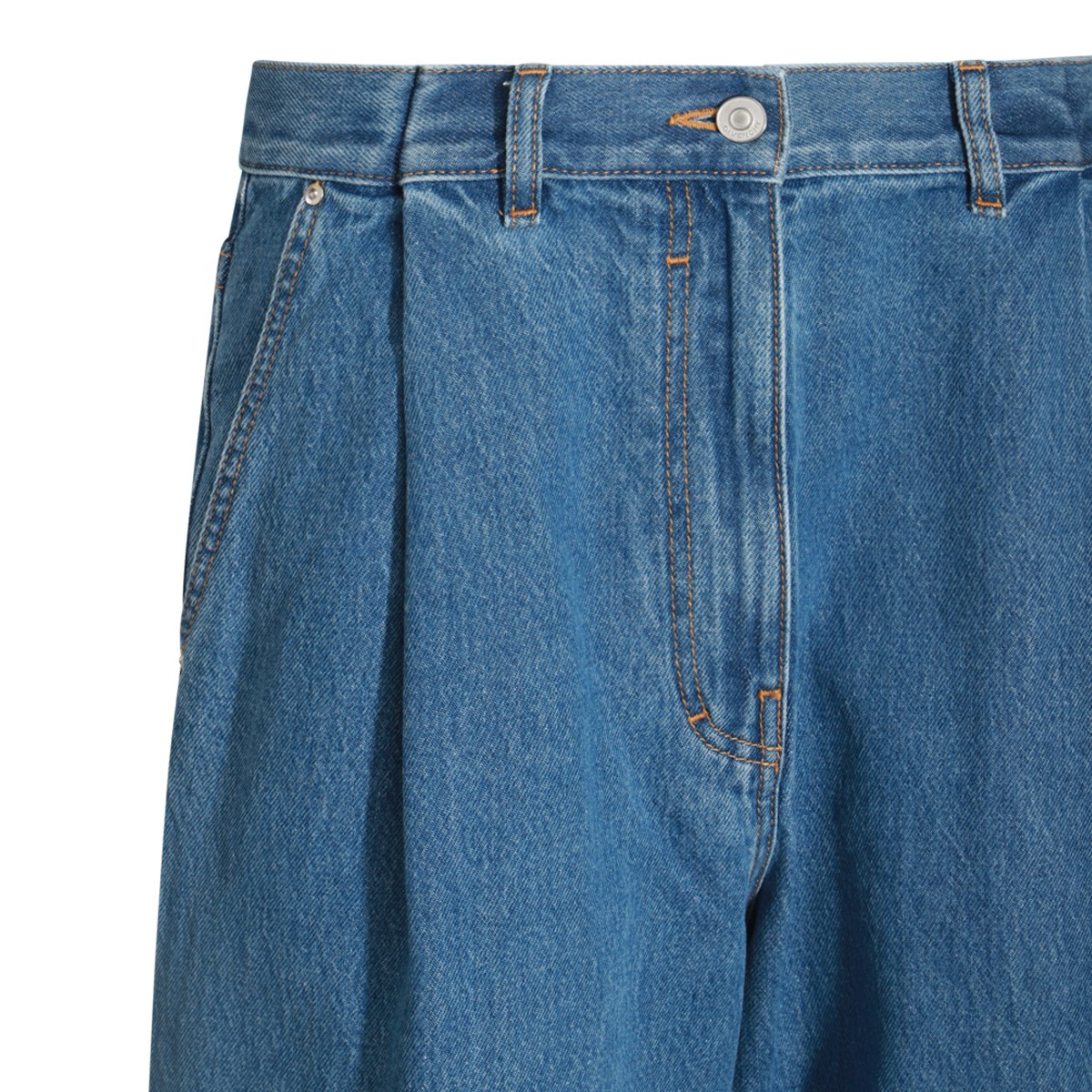 BLUE COTTON DENIM JEANS BLUE COTTON DENIM JEANS