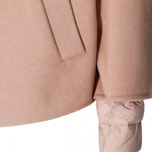 BEIGE WOOL DOWN JACKET