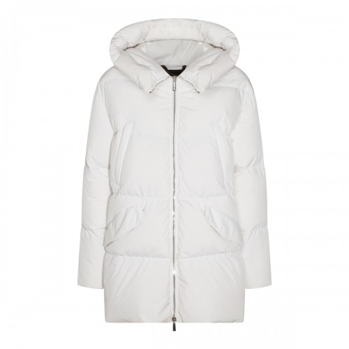 WHITE WOOL CALLIOPE DOWN JACKET