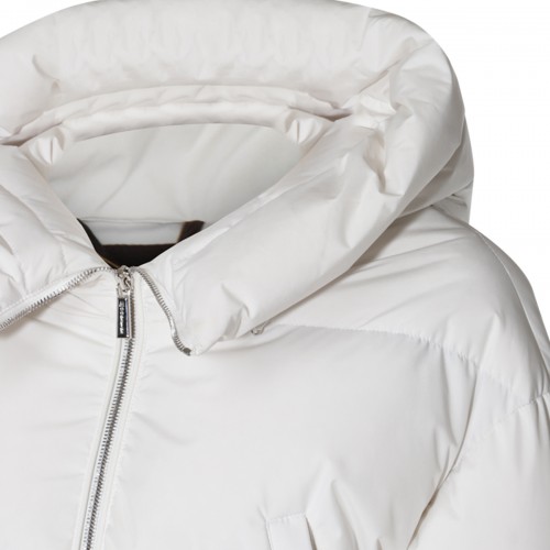 WHITE WOOL CALLIOPE DOWN JACKET