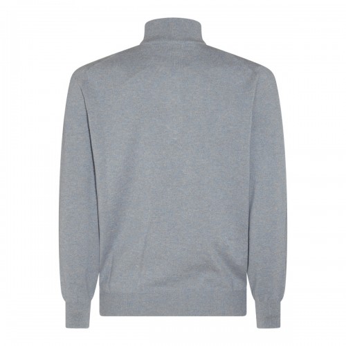 GREY CASHMERE PULLOVER