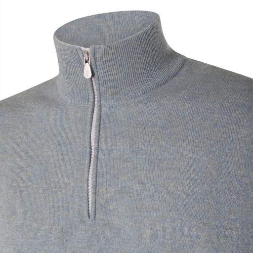 GREY CASHMERE PULLOVER