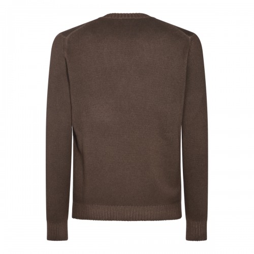 BROWN WOOL KNITWEAR