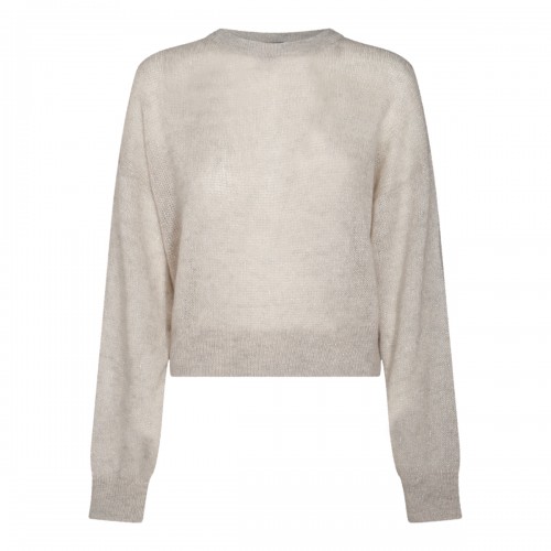 GREY WOOL KNITWEAR