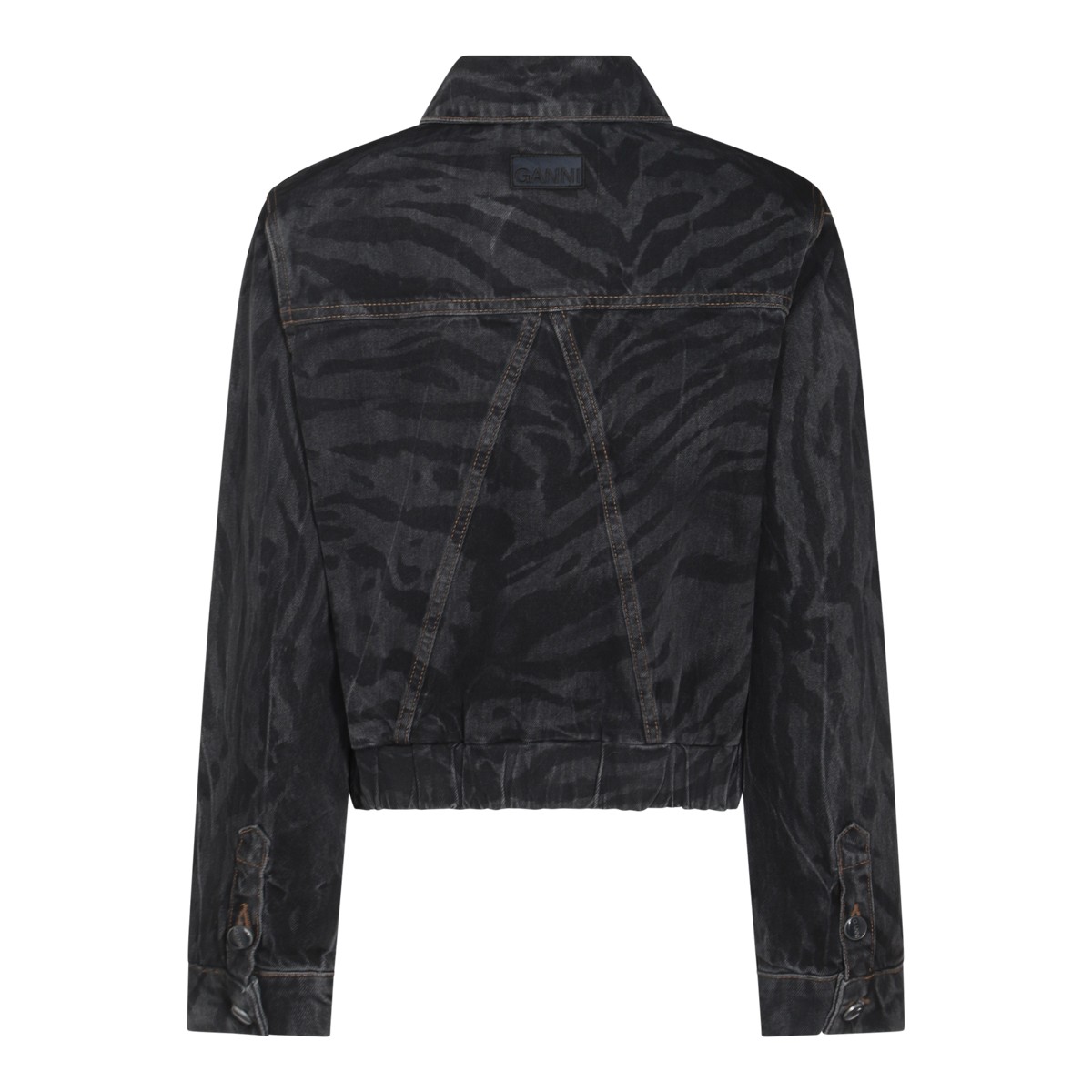 BLACK COTTON DENIM JACKET