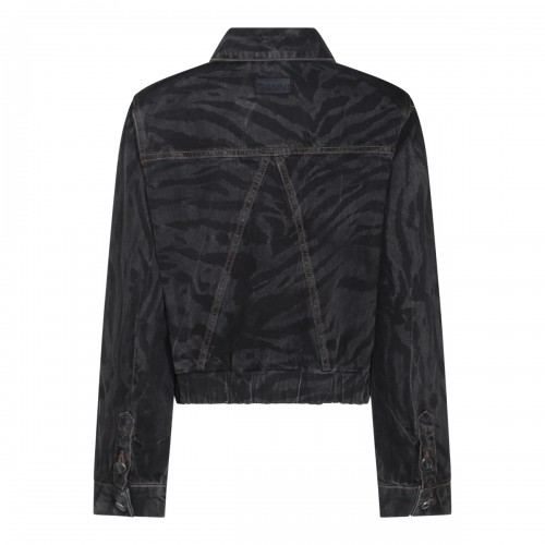 BLACK COTTON DENIM JACKET