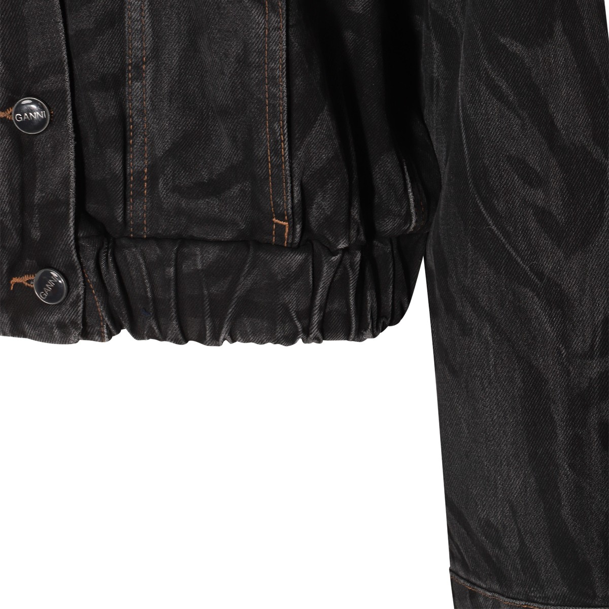 BLACK COTTON DENIM JACKET