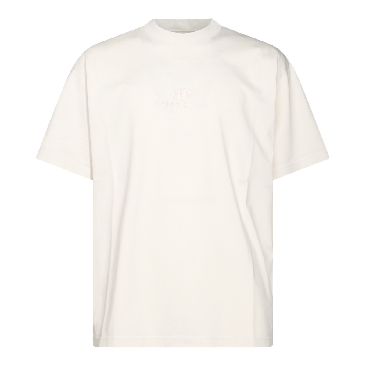 WHITE COTTON T-SHIRT