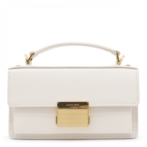 WHITE LEATHER CROSSBODY BAG