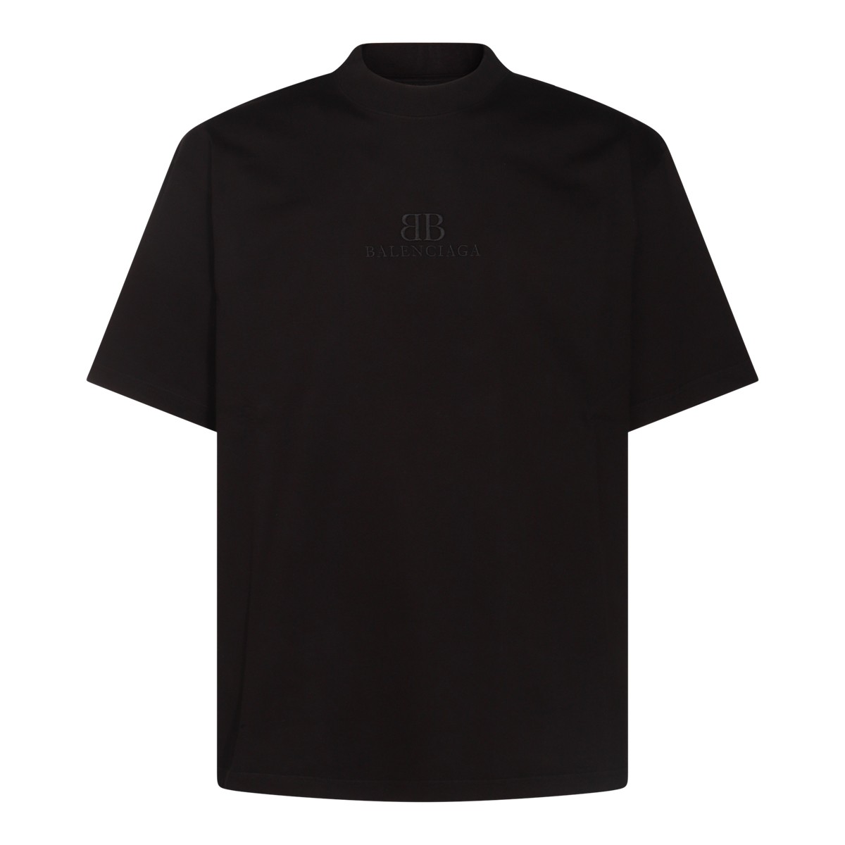 BLACK COTTON T-SHIRT