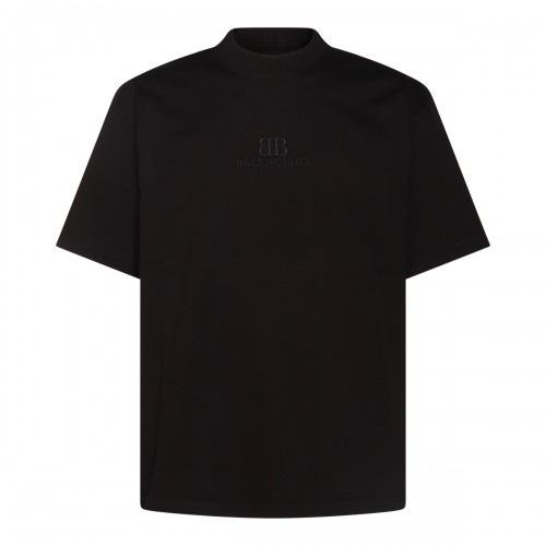 BLACK COTTON T-SHIRT