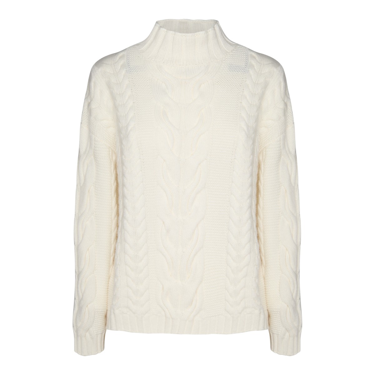 WHITE WOOL KNITWEAR