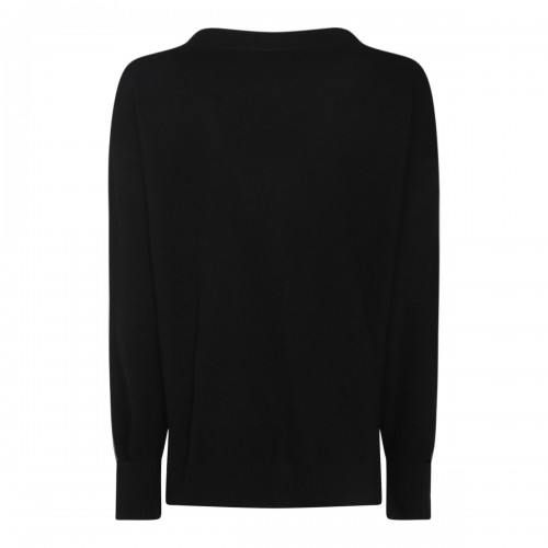 BLACK WOOL KNITWEAR