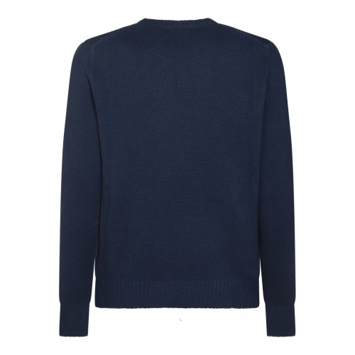 BLUE WOOL KNITWEAR