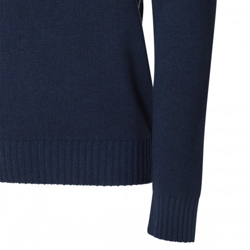 BLUE WOOL KNITWEAR