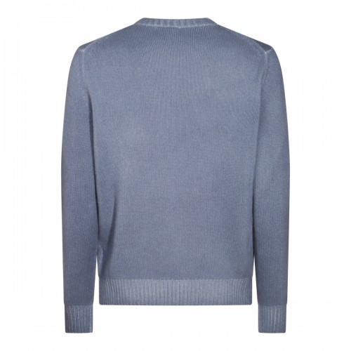 BLUE WOOL KNITWEAR