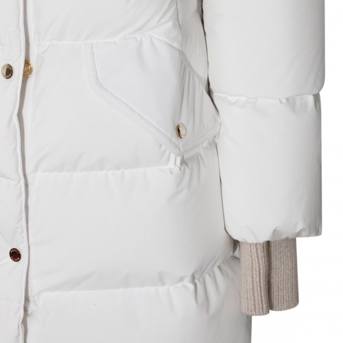 WHITE WOOL DOWN JACKET