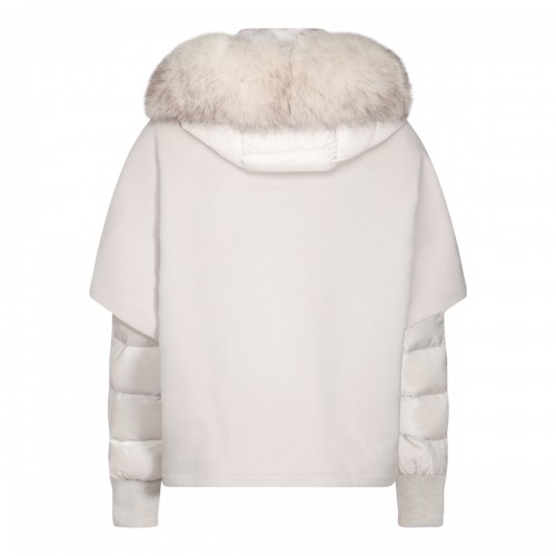 WHITE WOOL DOWN JACKET