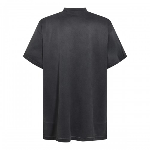 BLACK COTTON T-SHIRT