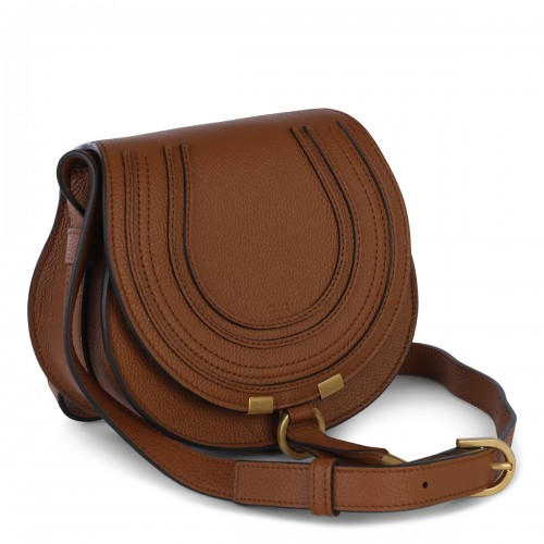 TAN LEATHER MARCIE SMALL SHOULDER BAG