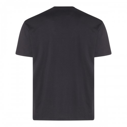 BLACK COTTON BLEND T-SHIRT