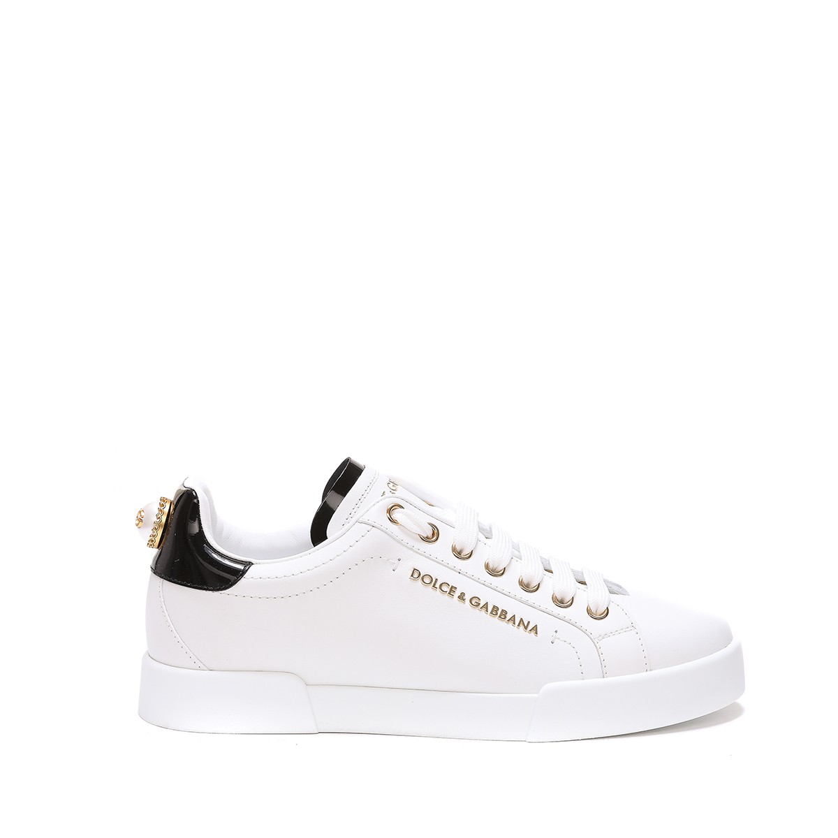 WHITE LEATHER PORTOFINO SNEAKERS 