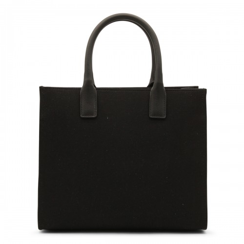 BLACK CANVAS LA MEDUSA TOTE BAG