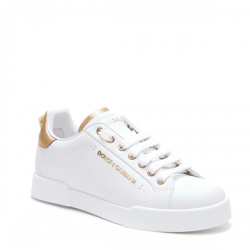 WHITE LEATHER SNEAKERS