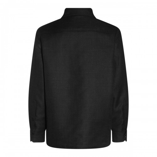 GREY WOOL CASUAL JACKET 2