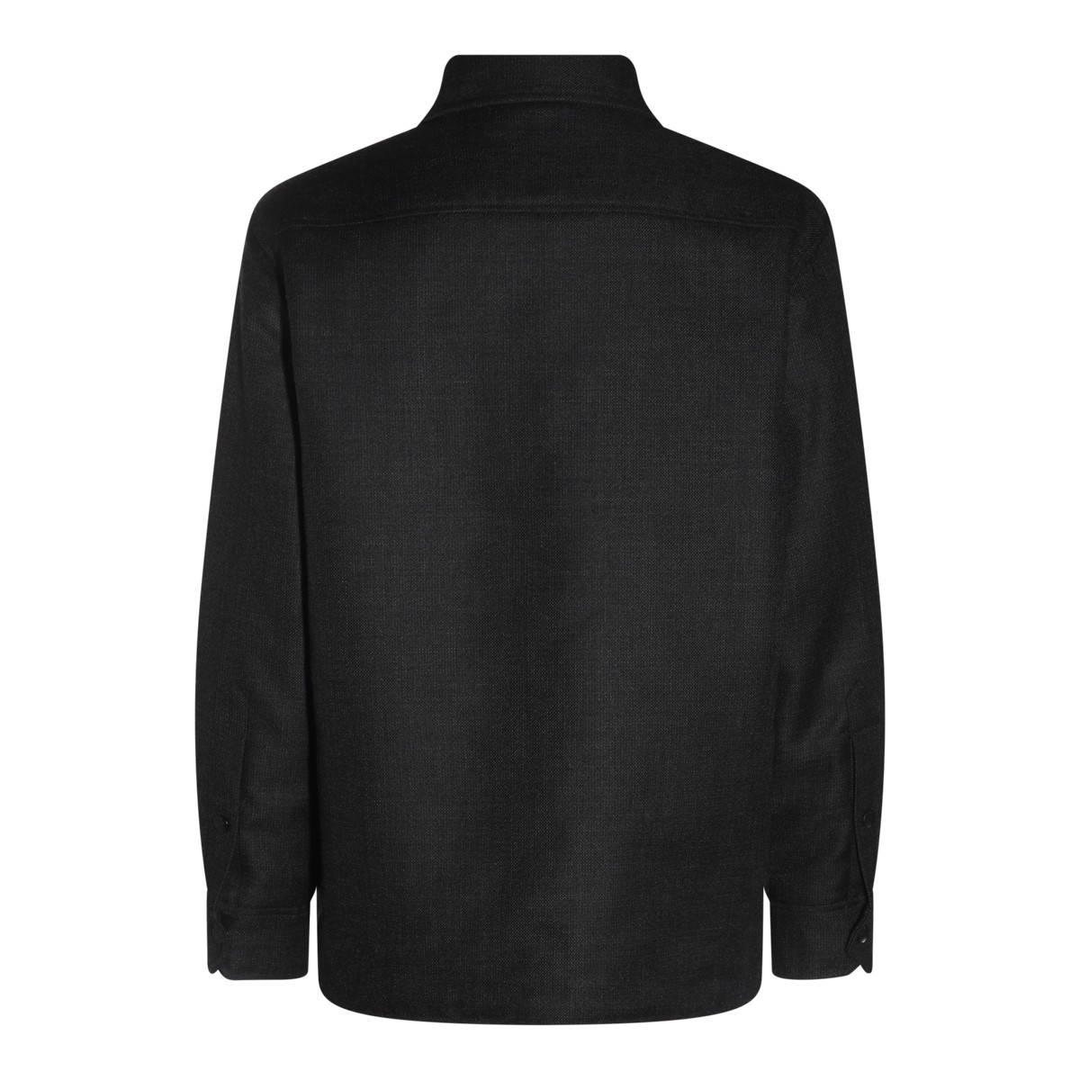 GREY WOOL CASUAL JACKET