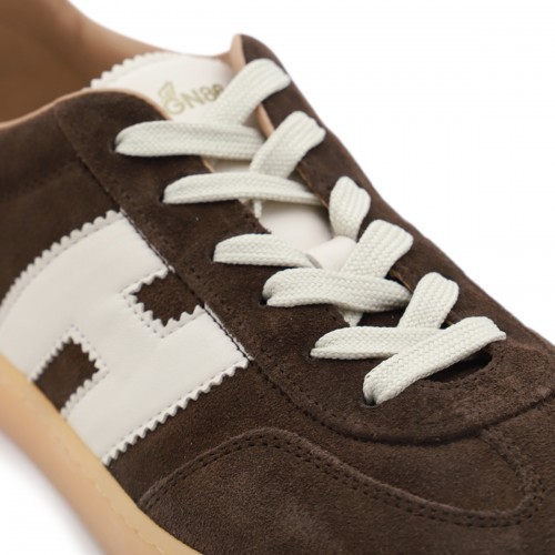 BROWN LEATHER SNEAKERS