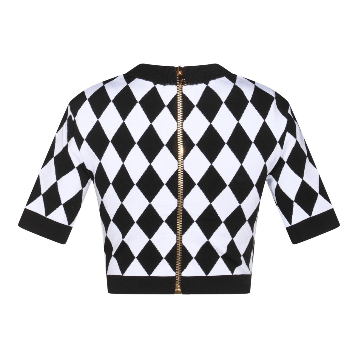 WHITE AND BLACK VISCOSE TOP